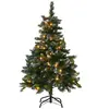 Image de Sapin de noël artificiel led 120 cm vert foncé