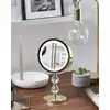 Image de Miroir de table en métal doré 34x18