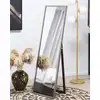 Image de Miroir sur pied en matériaux synthétiques argenté 140x40
