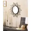 Image de Miroir en rotin noir 61x61