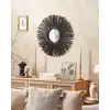 Image de Miroir en rotin noir 60x60