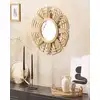 Image de Miroir en rotin marron 60x60