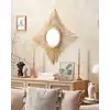 Image de Miroir en rotin marron 60x60