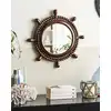 Image de Miroir en matériaux synthétiques marron 46x46