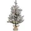 Image de Sapin de noël artificiel enneigé led 90 cm blanc