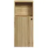 Image de Rangement bas de salle de bain 1 porte l40 cm - chêne et noir