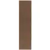 Image de Tapis couloir uni chocolat 100x400 cm