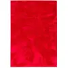 Image de Tapis en fausse fourrure uni rouge 200x290 cm
