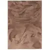 Image de Tapis en fausse fourrure marron 140x180 cm