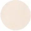 Image de Tapis en fausse fourrure rond uni crème 120x120 cm
