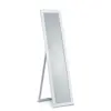 Image de Miroir déco design en verre blanc