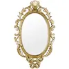 Image de Miroir déco design en plastique doré