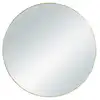 Image de Miroir déco design en métal doré