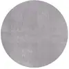 Image de Tapis lavable et antidérapant, uni, gris, 160 cm, rond