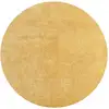 Image de Tapis lavable et antidérapant, uni, or, 200 cm, rond