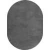 Image de Tapis lavable et antidérapant, anthracite, 140 x 200 cm ovale