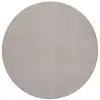 Image de Tapis lavable et antidérapant, uni, sable, 120 cm, rond