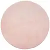 Image de Tapis lavable et antidérapant, uni, rose, 120 cm, rond