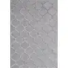 Image de Tapis style salon brillant, gris, 140 x 200 cm