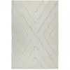 Image de Tapis moderne shaggy à poils longs, crème, 200 x 290 cm