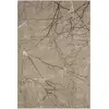 Image de Tapis poils courts noeuds salon moderne, beige, 80 x 300 cm