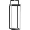 Image de Lampe solaire en aluminium noir