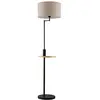 Image de Lampadaire tissu en métal noir