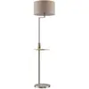 Image de Lampadaire tissu en métal gris