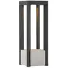 Image de Borne eclairage exterieur en béton en aluminium gris