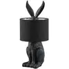 Image de Lampe à poser en textile noir
