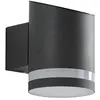 Image de Applique murale solaire en inox noir