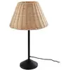 Image de Lampe à poser en bois noir