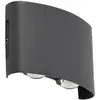 Image de Applique exterieur led en aluminium noir