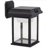 Image de Applique murale solaire en plastique noir