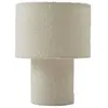 Image de Lampe à poser en textile blanc