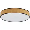 Image de Plafonnier led en bois marron