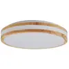 Image de Plafonnier led en bois marron