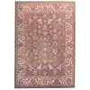 Image de Tapis floral tissé plat - marron 070x140 cm
