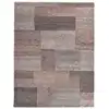 Image de Tapis moderne noué main en laine bois de rose 60x90 cm