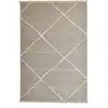 Image de Tapis fin tissé machine en laine et viscose Rouge 60x100 cm