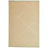 Image de Tapis fin tissé machine en laine et viscose Or 60x100 cm