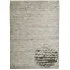 Image de Tapis tissé main en laine vierge - marron 90x160 cm
