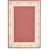 Image de Tapis tissé avec bordure bois de roses 40x60 cm