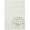 Image de Tapis tissé à la main en laine naturelle blanc 250x350