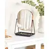 Image de Miroir de table en métal rose doré 31x24