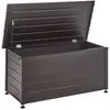 Image de Coffre de rangement 123 cm 60 cm marron foncé