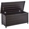 Image de Coffre de rangement 113 cm 50 cm marron foncé