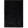 Image de Tapis à poils longs moelleux uni noir 80x150 cm