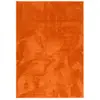 Image de Tapis à poils longs moelleux uni orange 80x150 cm