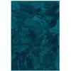 Image de Tapis à poils longs moelleux uni pétrole 120x160 cm